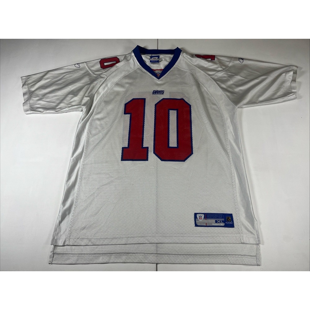 Vintage New York Giants Eli Manning #10 Reebok  On Field Football Jersey NFL XL